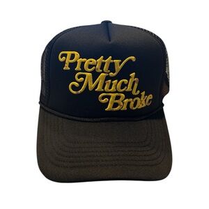 APTHCRY “Pretty Much Broke” Black Trucker Hat "LUCKY BANANA"